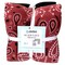 Bandana Handkerchief Red Anti-Pill Premium No-Sew Throw Fleece Fabric Kit (72x60)